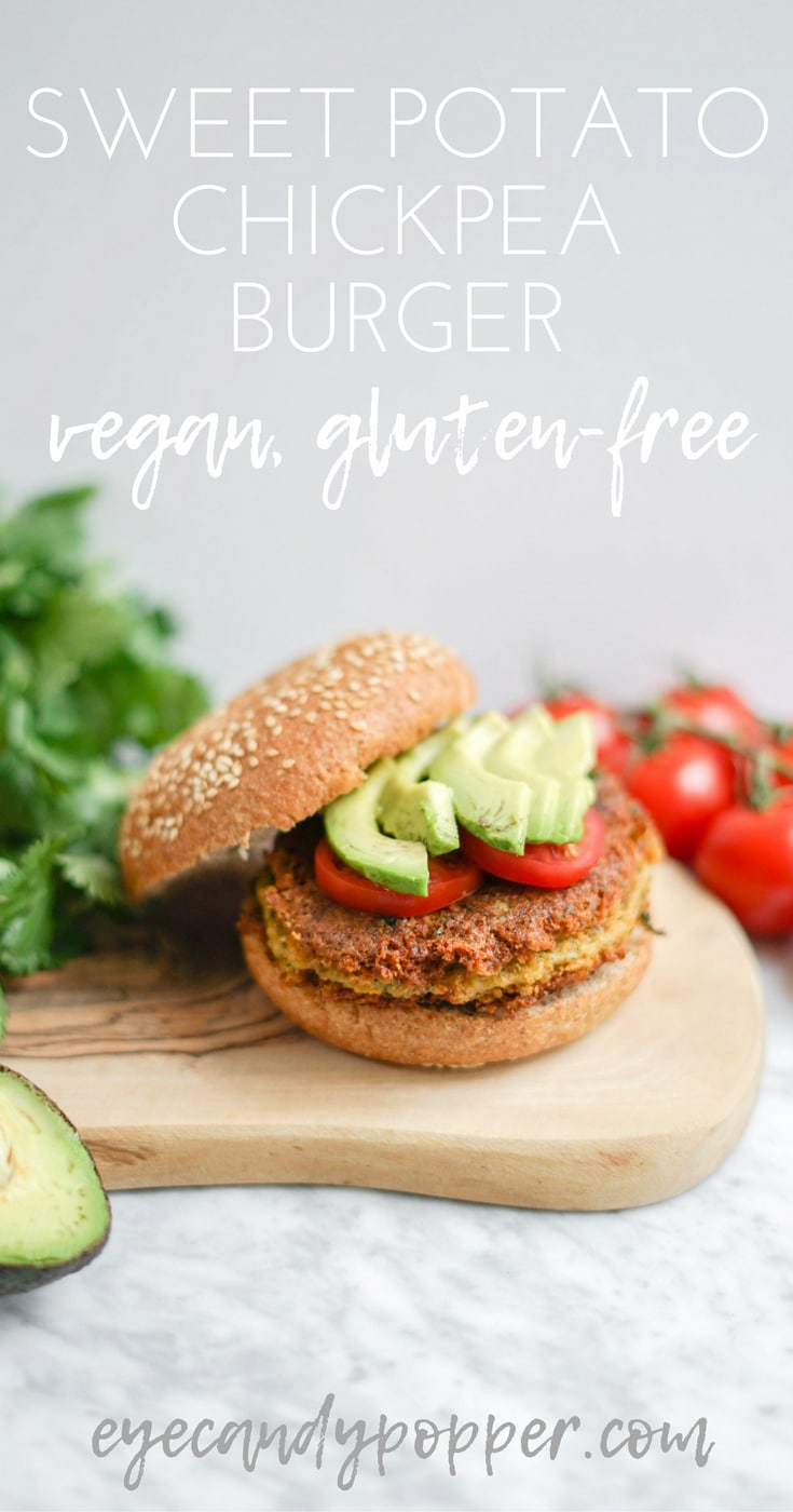 Vegan Sweet Potato Chickpea Burger | Soy-Free, Gluten-Free