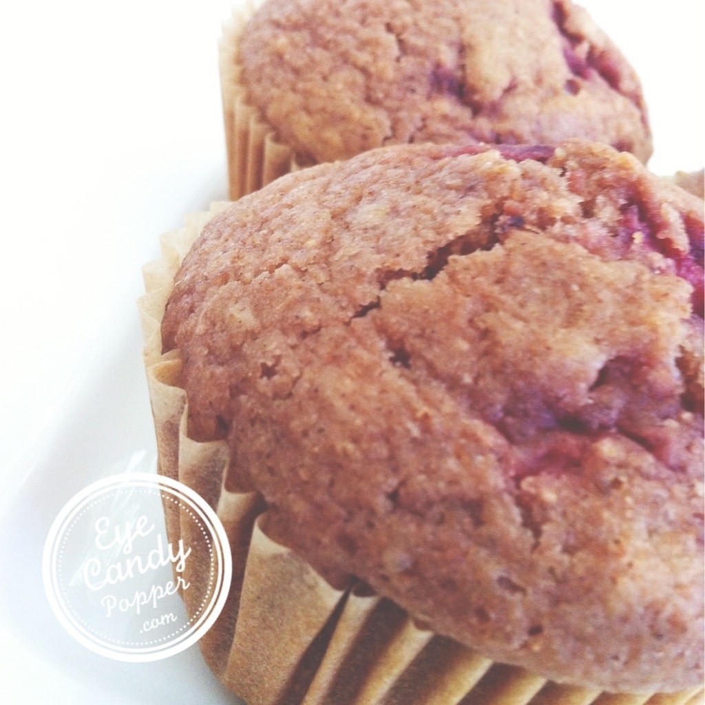 Strawberry and maple syrup muffins by eyecandypopper.com