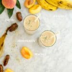 Simple peach and date smoothie