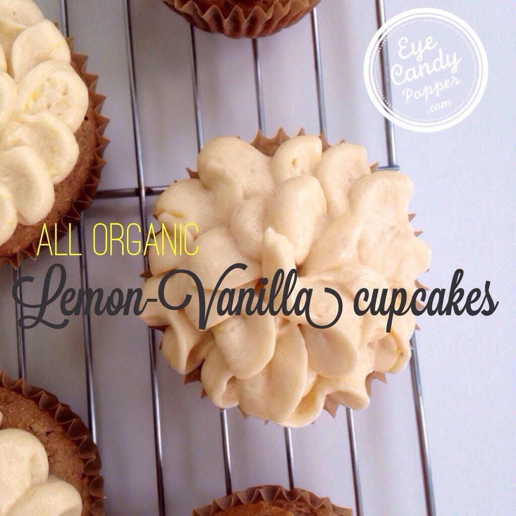 Healthy Lemon Vanilla Cupcakes