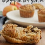 Oat, Apple and Almond Butter Muffins | Dairy-Free, Low gluten, Low sugar