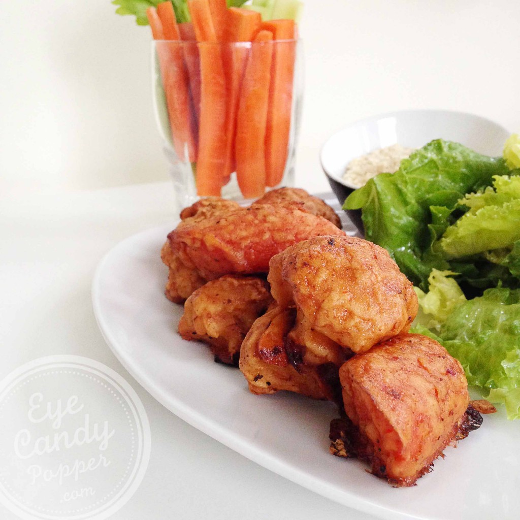 Cauliflower and Carrot Wings (vegan, gluten-free, paleo-friendly)