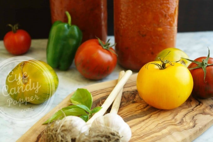 Oven-Roasted Heirloom Vegetable Spaghetti Sauce & How To Preserve It (vegan, gluten-free)