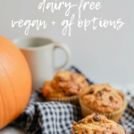 Healthy Pumpkin Chocolate Chip Muffins | Dairy-Free, Vegan + Gluten-Free Options