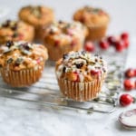 Dairy-Free Maple Pumpkin Cranberry Muffins | Refined Sugar-Free, Vegan + Gluten-Free Options