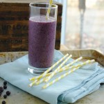 Post-workout blueberry smoothie (vegan, gluten-free, paleo)