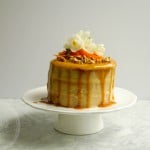 Carrot cake with cashew icing