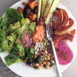 Spiced roasted butternut and beet salad bowl
