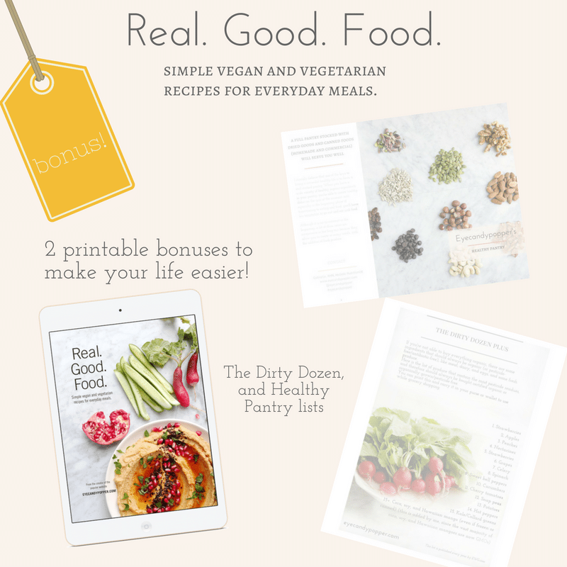 Real. Good. Food. eCookbook promotion bonuses graphic