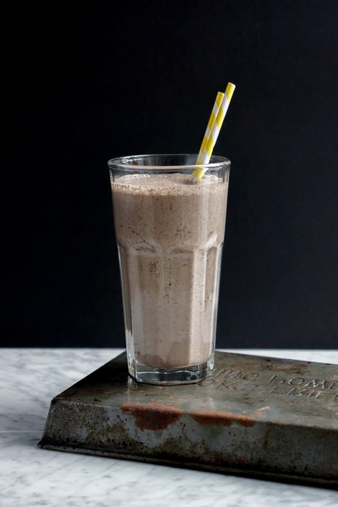 Chocolate Blueberry Smoothie for Two