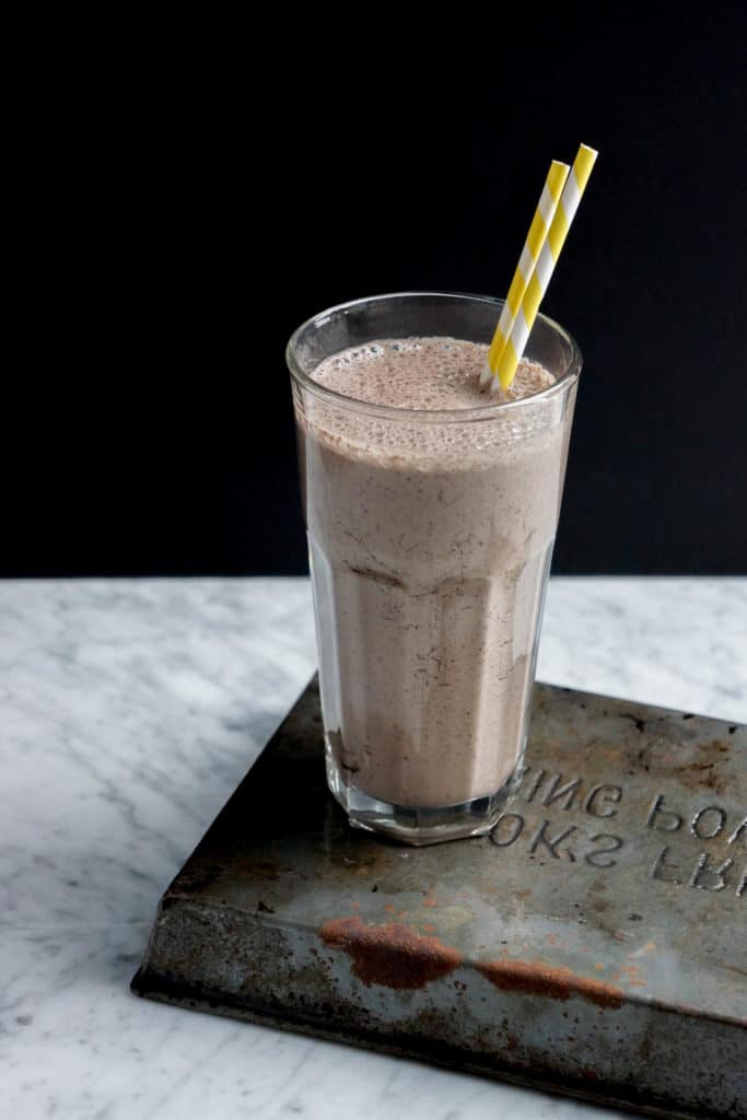 Chocolate Blueberry Smoothie for Two