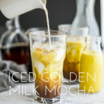 Iced Golden Milk Mocha Latte | Vegan, Soy-Free